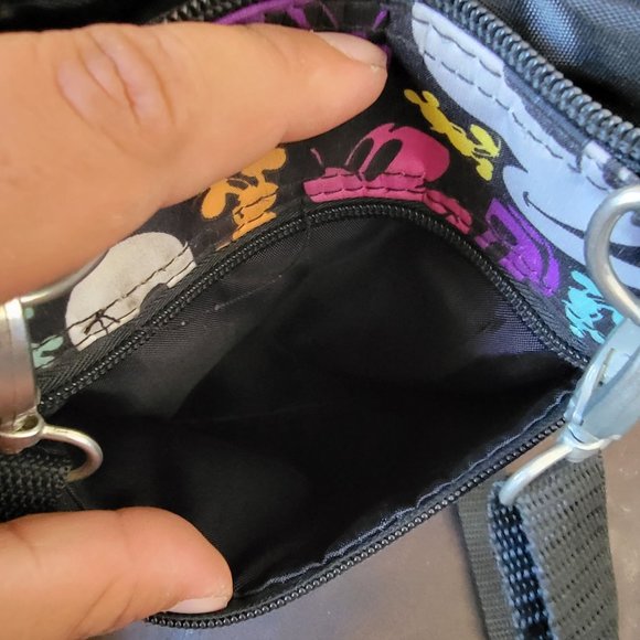 Disney Parks Exclusive Mickey Mouse Faces Pop Art Print Crossbody - Picture 5 of 10